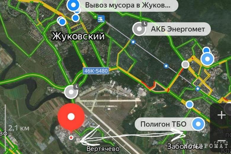 Свалка отображена на Яндекс-картах