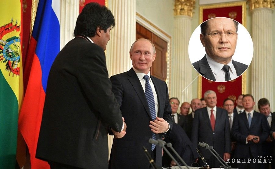 Глава «Росатома» Алексей Лихачев на встрече президентов в Кремле