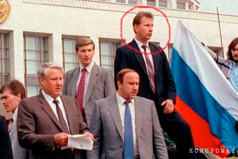 Золотов в роли охранника Ельцина 