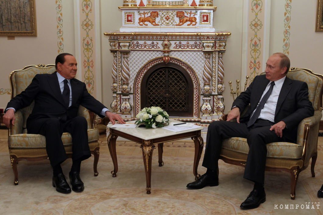Встреча Сильвио Берлускони и Владимира Путина 10 сентября 2010