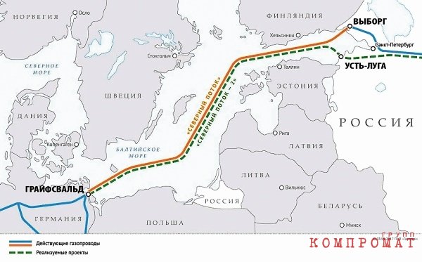 Это лишь основная часть «Северного потока», а газ к нему будет подводить трубопровод, раскинувшийся на пол-России – участок Грязовец – КС «Славянская», который строит CУ №2