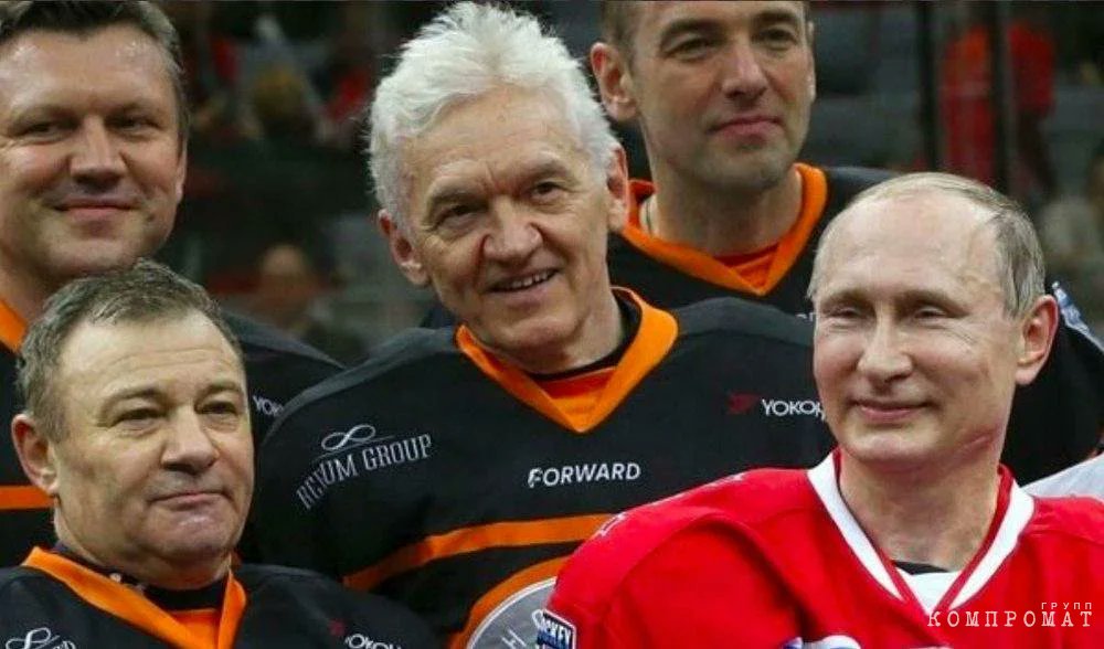 Геннадий Тимченко (в центре), Аркадий Ротенберг (слева)