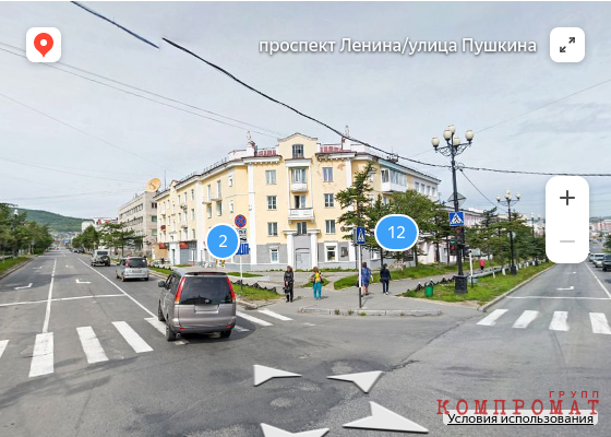 Здесь расположена квартира, где прописаны Сергей Желтов, его жена и дочери