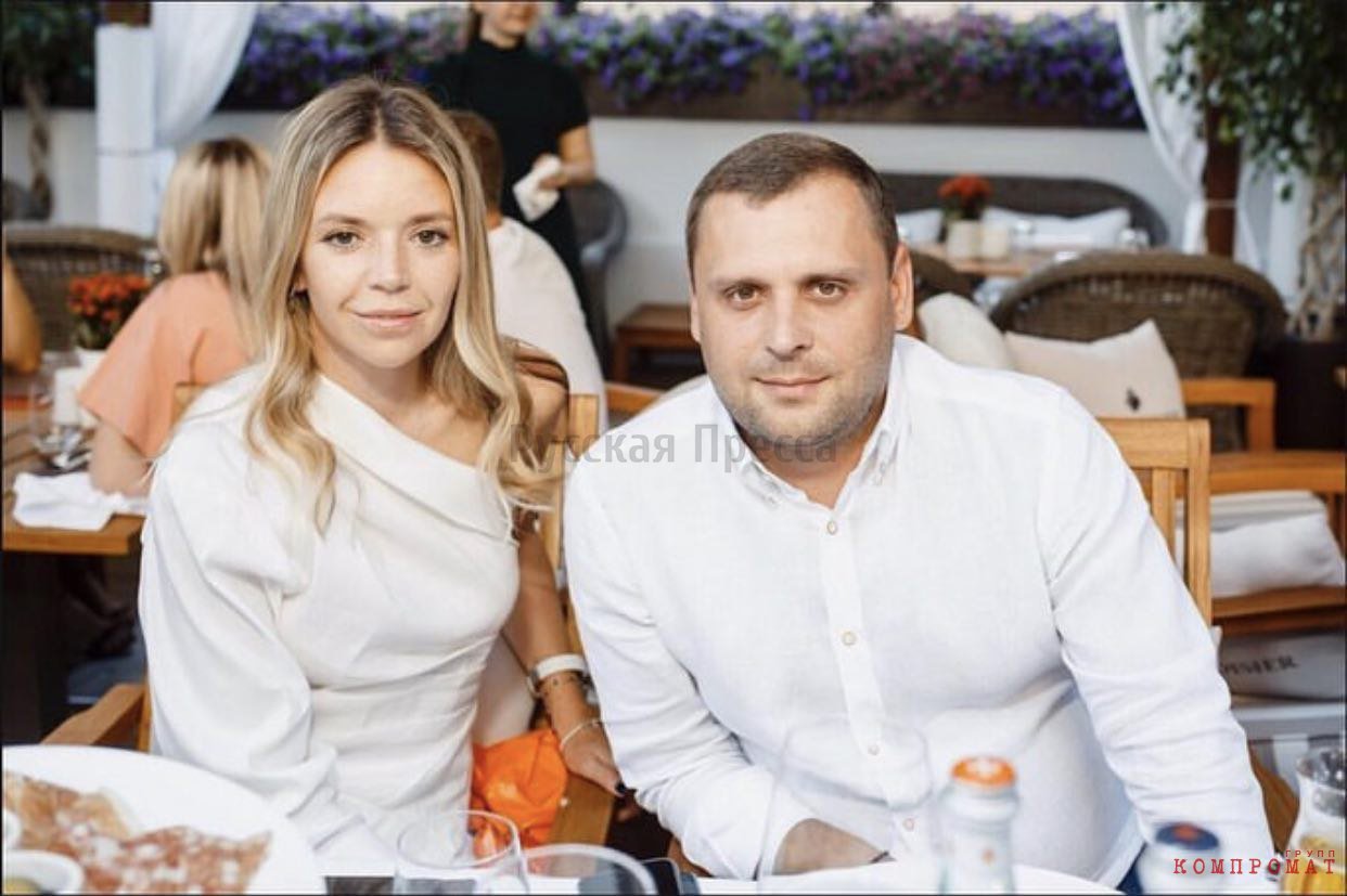 Антон Малько со второй женой, Анной Захаровой