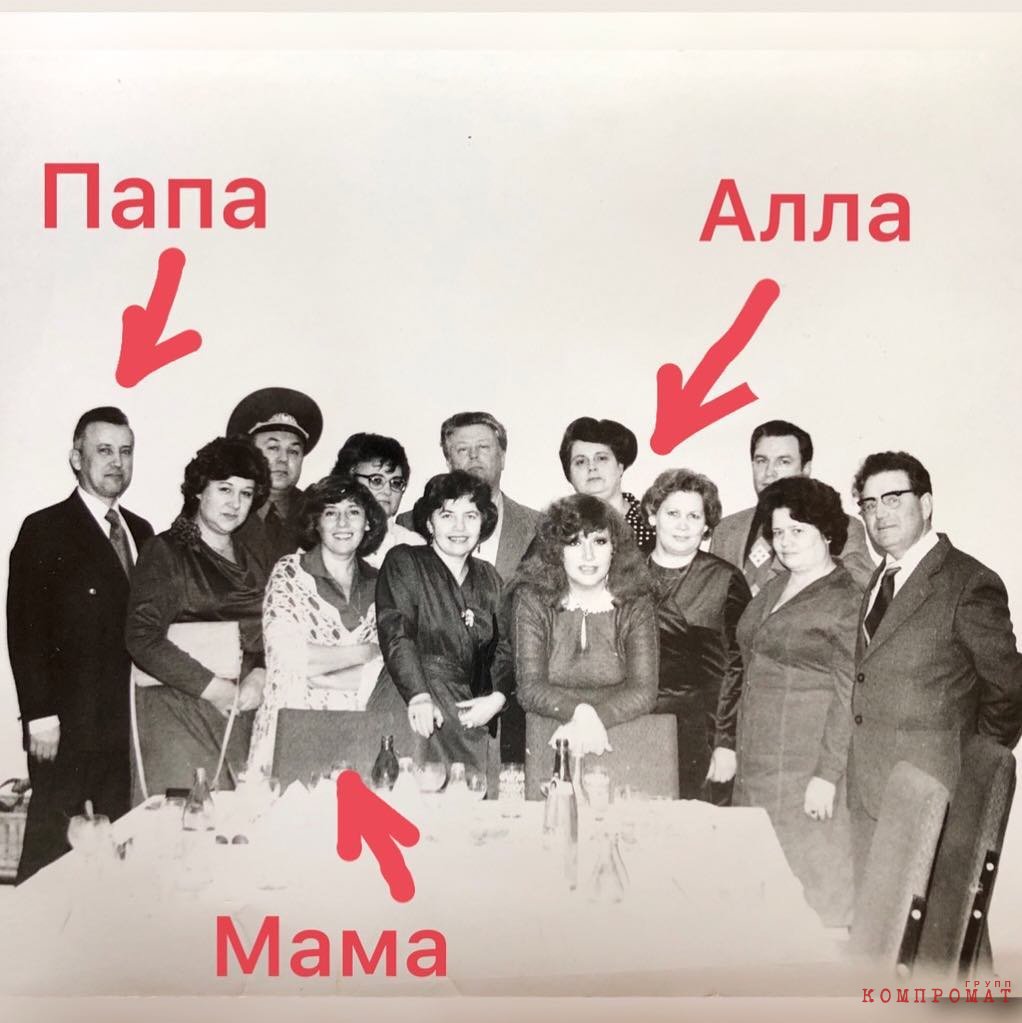 Алла Пугачёва с родителями Галкина в 1979 году в ГДР