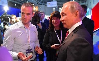 Пьер Малиновски на встрече с президентом Путиным