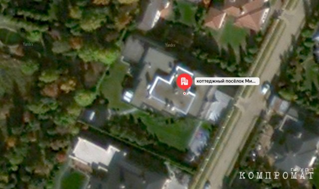 Так на спутниковых картах выглядит особняк Елены Блиновской в "Миллениум парке".