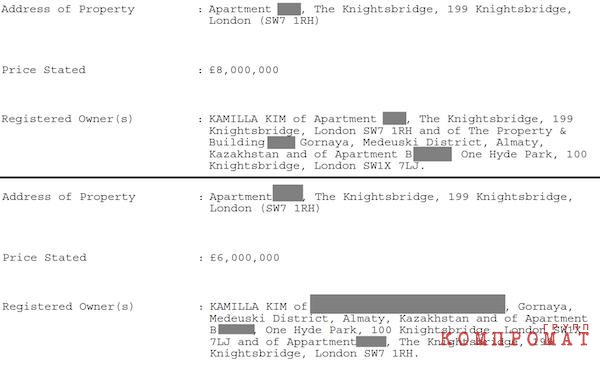 Выписки из реестра недвижимости на квартиры в The Knightsbridge Apartments